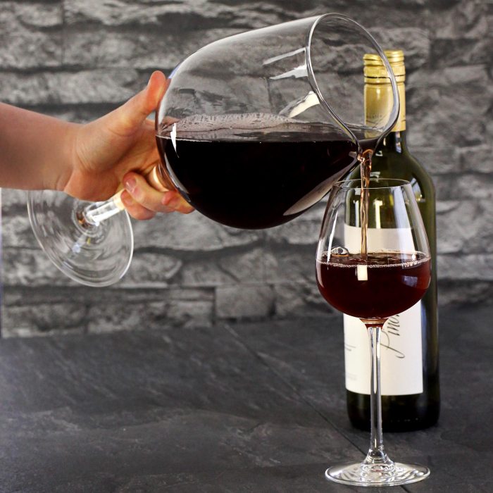 Wine glass full large bottle extra holds glassware