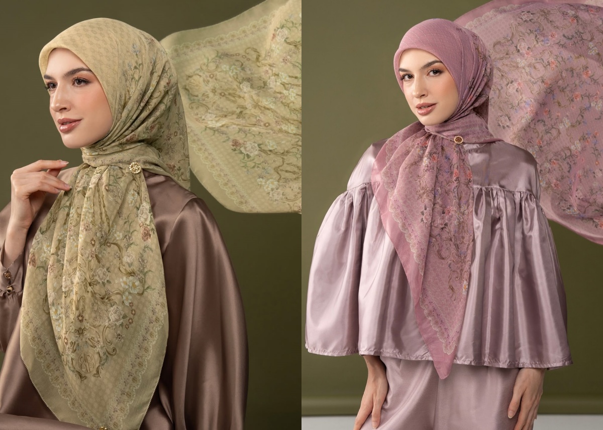 Bikin Pangling! Inspirasi Gaya Kekinian dengan Jilbab Segi Empat Motif Elegan!